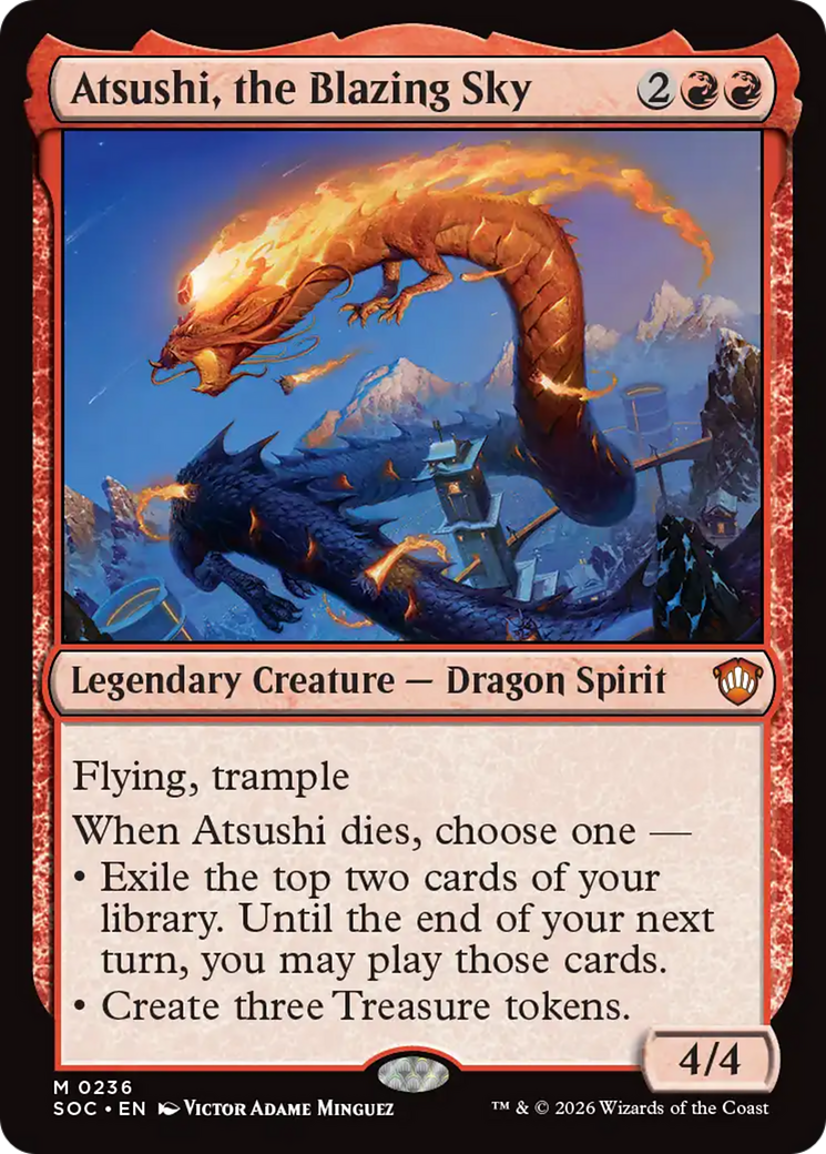 Atsushi, the Blazing Sky [Secrets of Strixhaven Commander] | Lots Moore NSW
