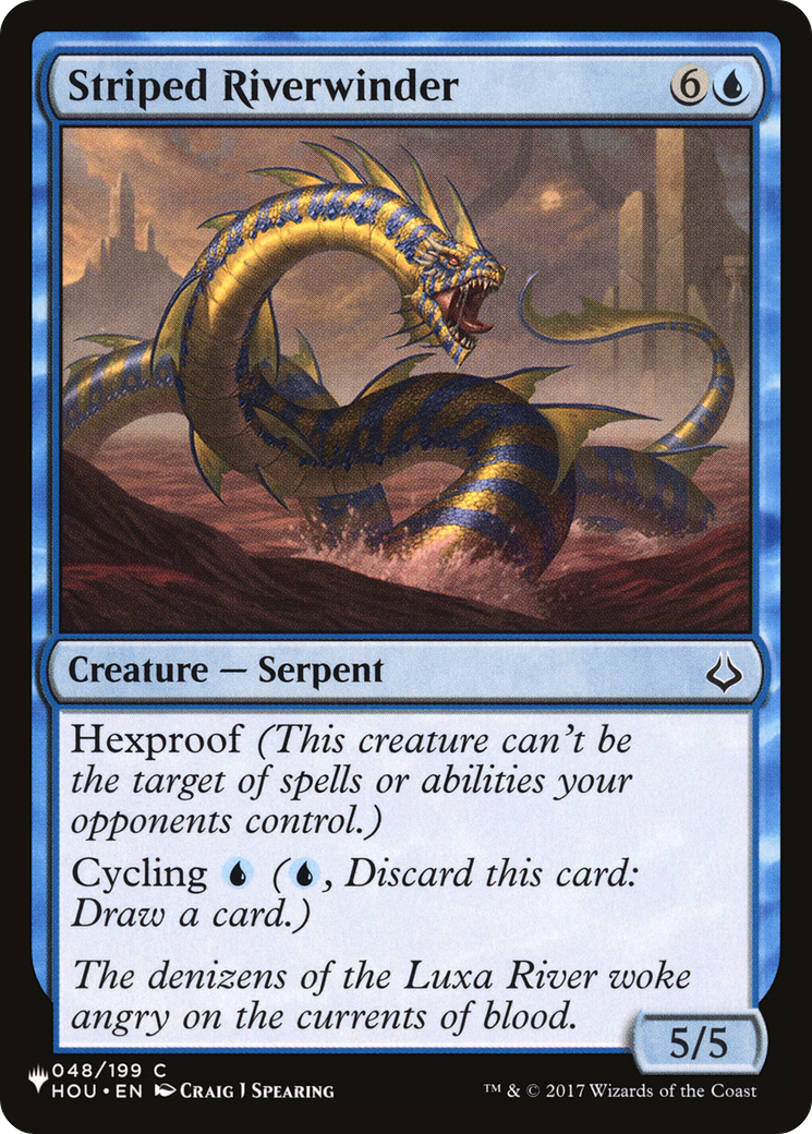 Striped Riverwinder [The List] | Lots Moore NSW