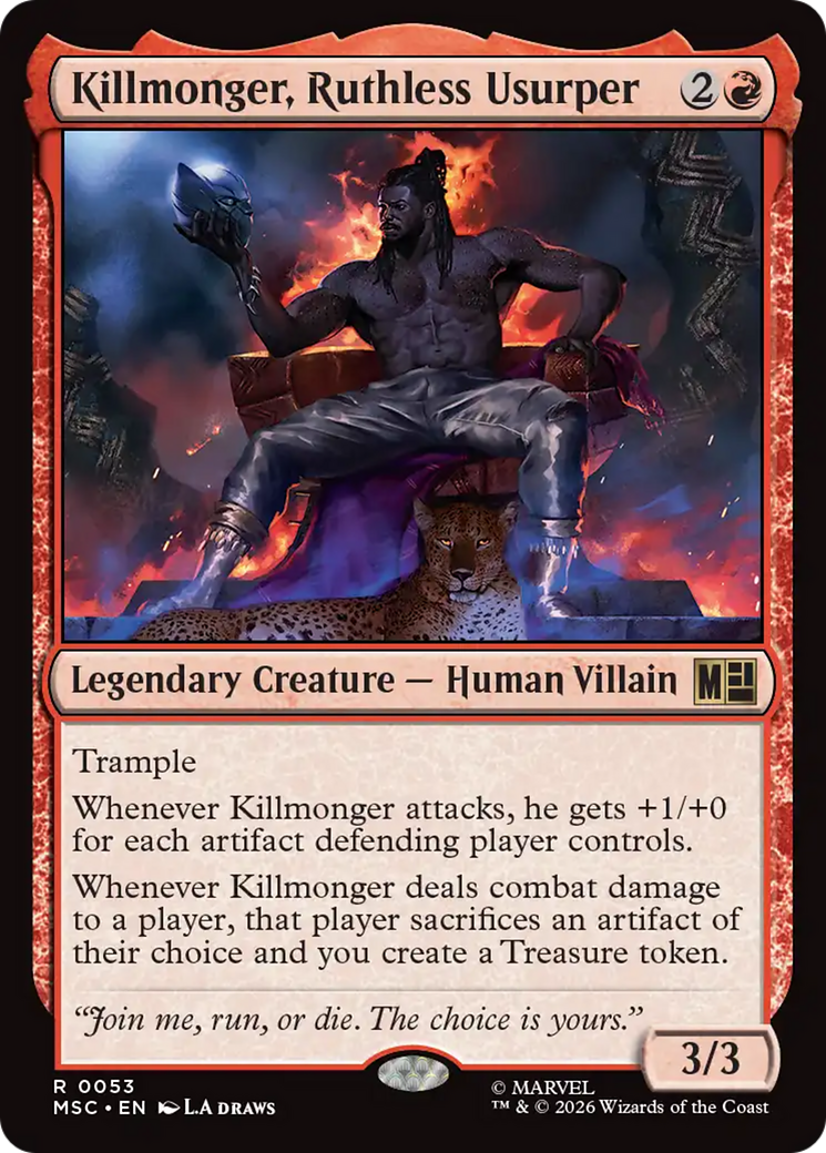 Killmonger, Ruthless Usurper (Surge Foil) [Marvel Super Heroes Commander] | Lots Moore NSW