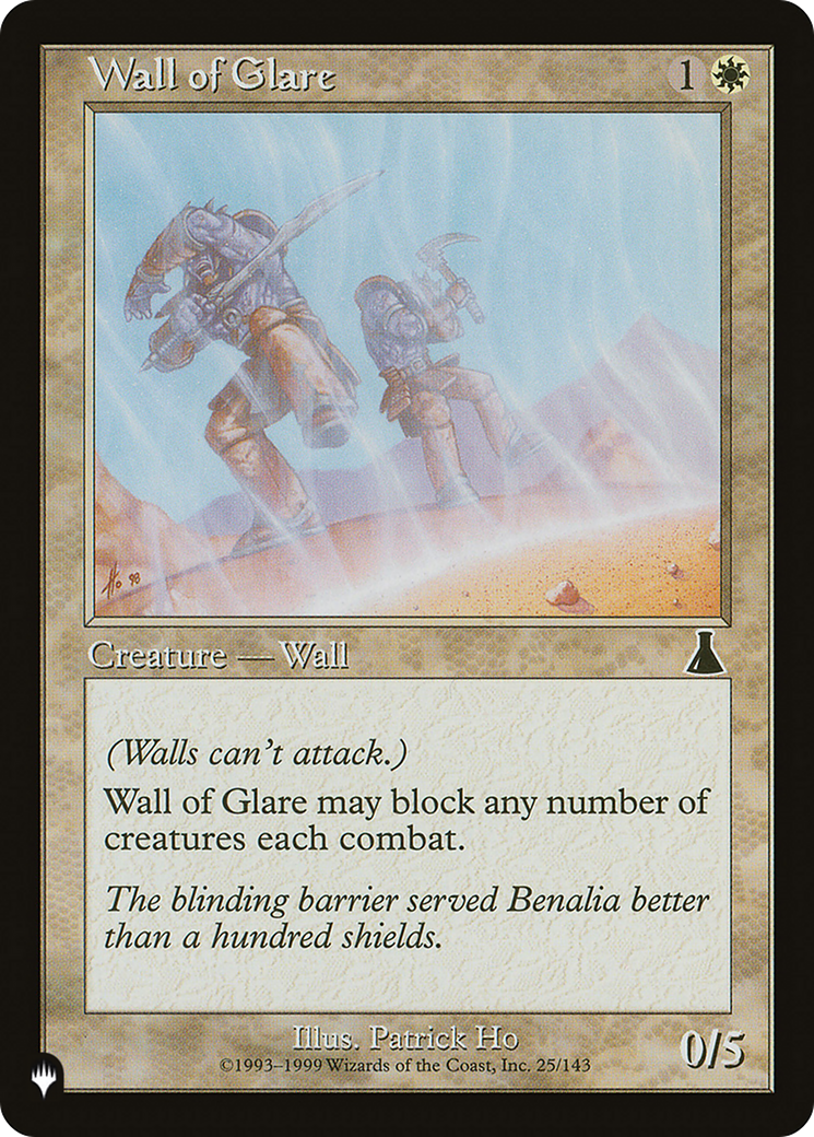 Wall of Glare [The List Reprints] | Lots Moore NSW