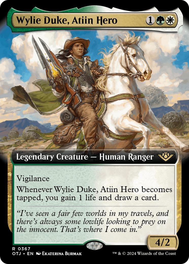 Wylie Duke, Atiin Hero (Extended Art) [Outlaws of Thunder Junction] | Lots Moore NSW