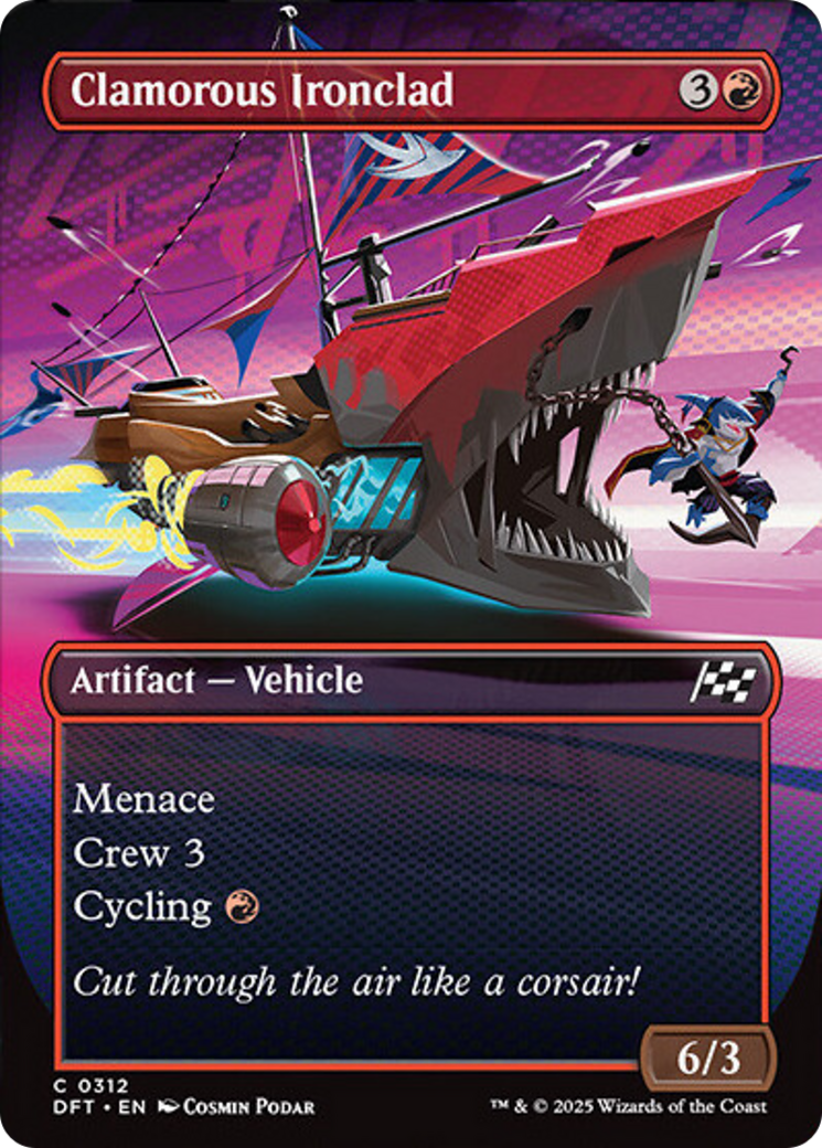 Clamorous Ironclad (Borderless) [Aetherdrift] | Lots Moore NSW