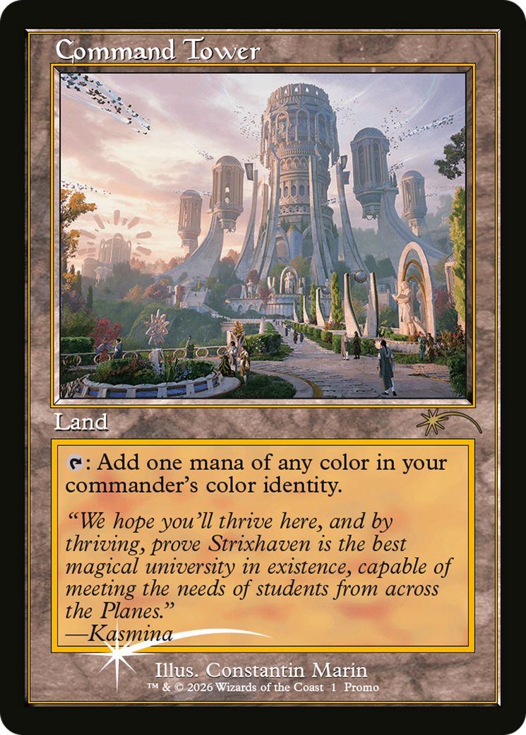 Command Tower (Strixhaven: Omens of Chaos) [Media Promos] | Lots Moore NSW