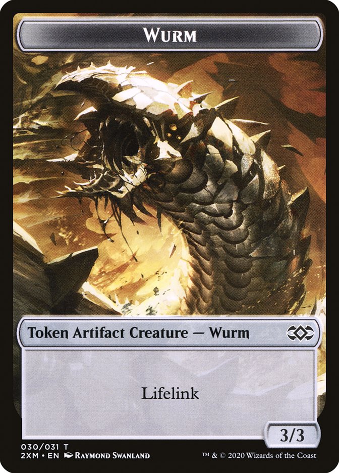 Ooze // Wurm (030) Double-Sided Token [Double Masters Tokens] | Lots Moore NSW