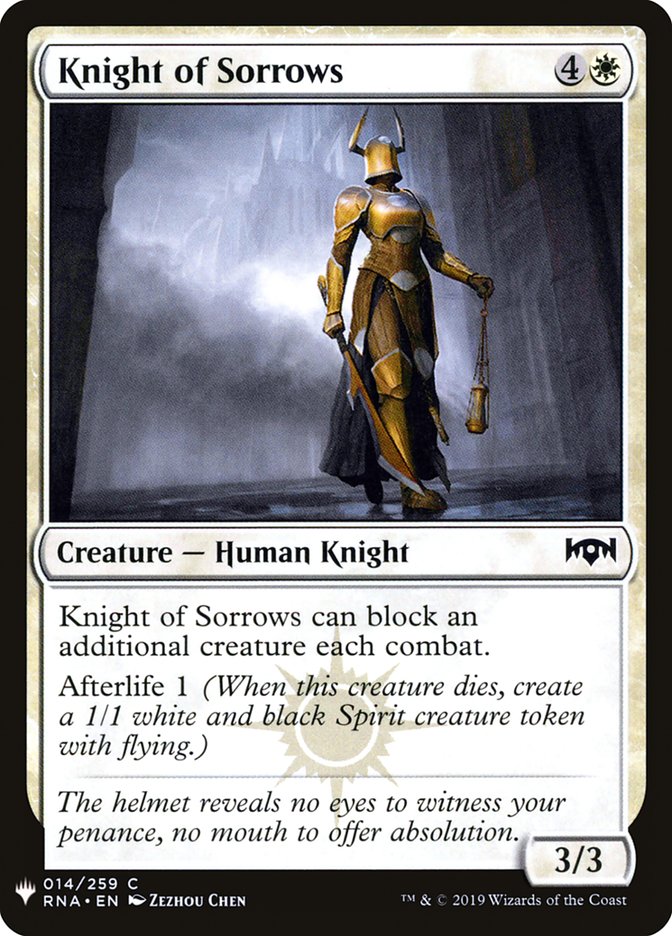 Knight of Sorrows [Mystery Booster] | Lots Moore NSW