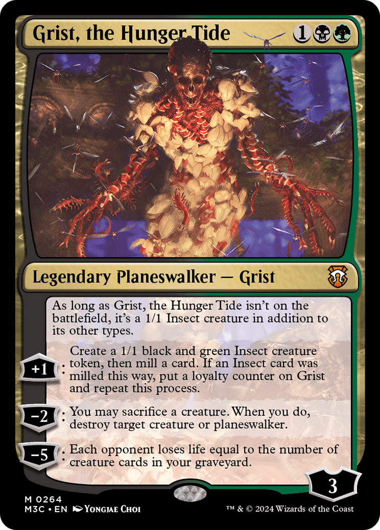 Grist, the Hunger Tide (Ripple Foil) [Modern Horizons 3 Commander] | Lots Moore NSW