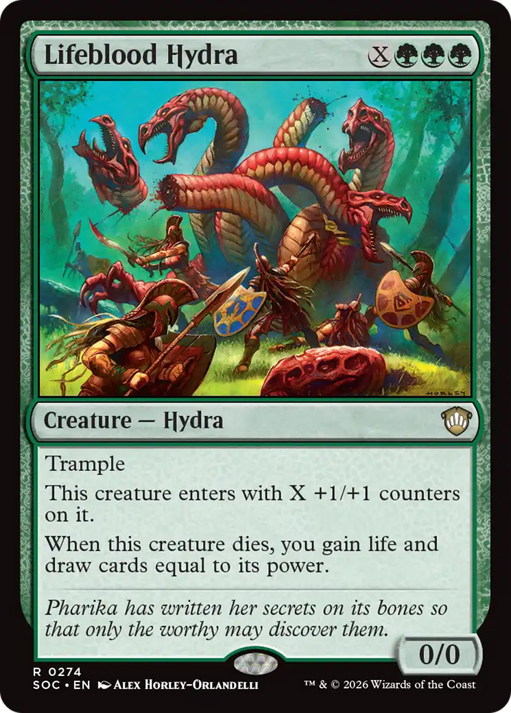Lifeblood Hydra [Secrets of Strixhaven Commander] | Lots Moore NSW