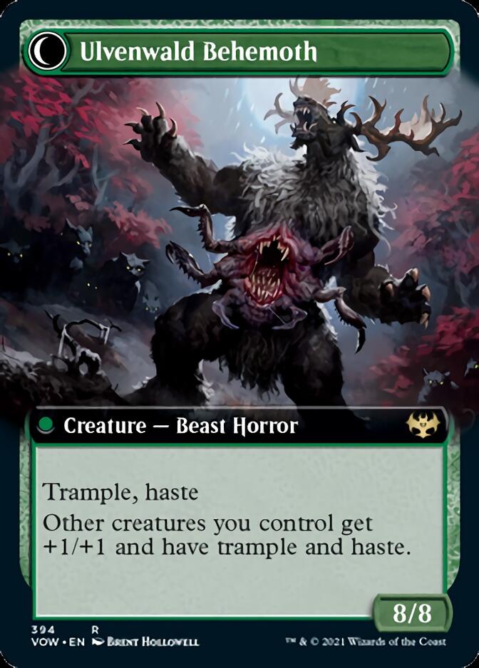 Ulvenwald Oddity // Ulvenwald Behemoth (Extended Art) [Innistrad: Crimson Vow] | Lots Moore NSW