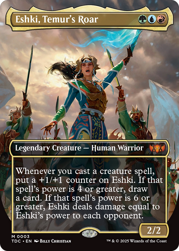 Eshki, Temur's Roar (Borderless) [Tarkir: Dragonstorm Commander] | Lots Moore NSW