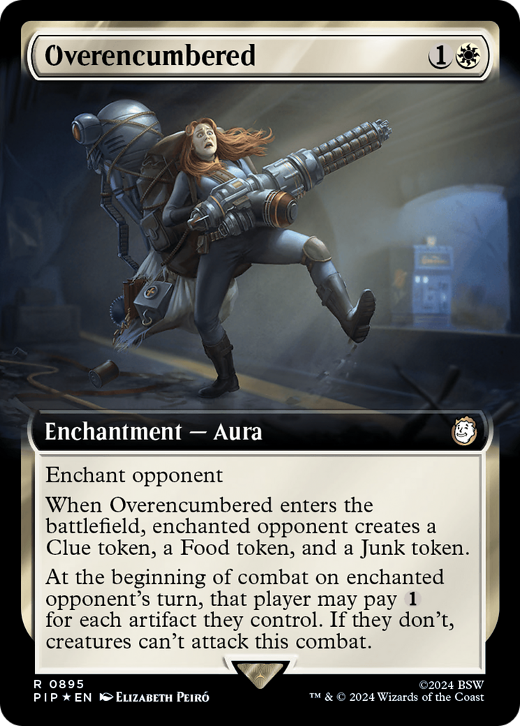 Overencumbered (Extended Art) (Surge Foil) [Fallout] | Lots Moore NSW