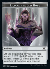 Liliana, the Last Hope Emblem // Spirit (002) Double-Sided Token [Double Masters 2022 Tokens] | Lots Moore NSW