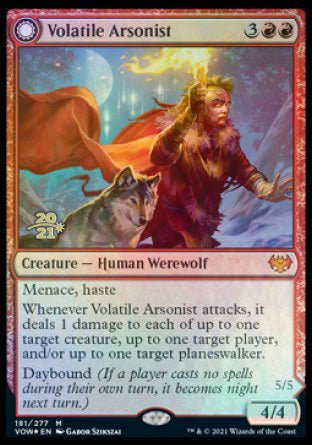 Volatile Arsonist // Dire-Strain Anarchist [Innistrad: Crimson Vow Prerelease Promos] | Lots Moore NSW