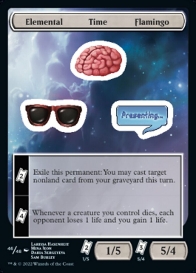 Elemental Time Flamingo [Unfinity Stickers] | Lots Moore NSW