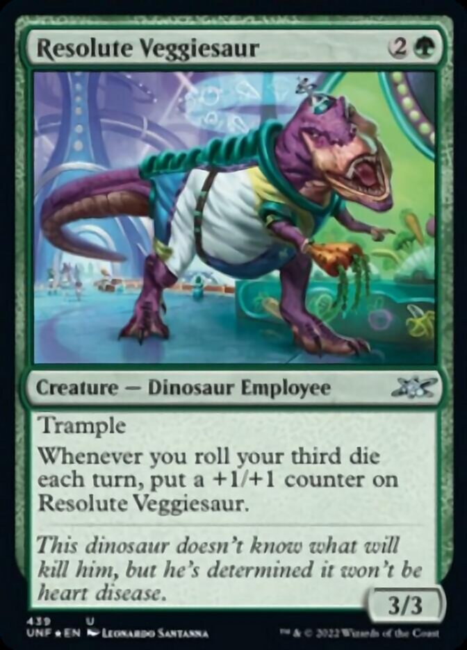 Resolute Veggiesaur (Galaxy Foil) [Unfinity] | Lots Moore NSW