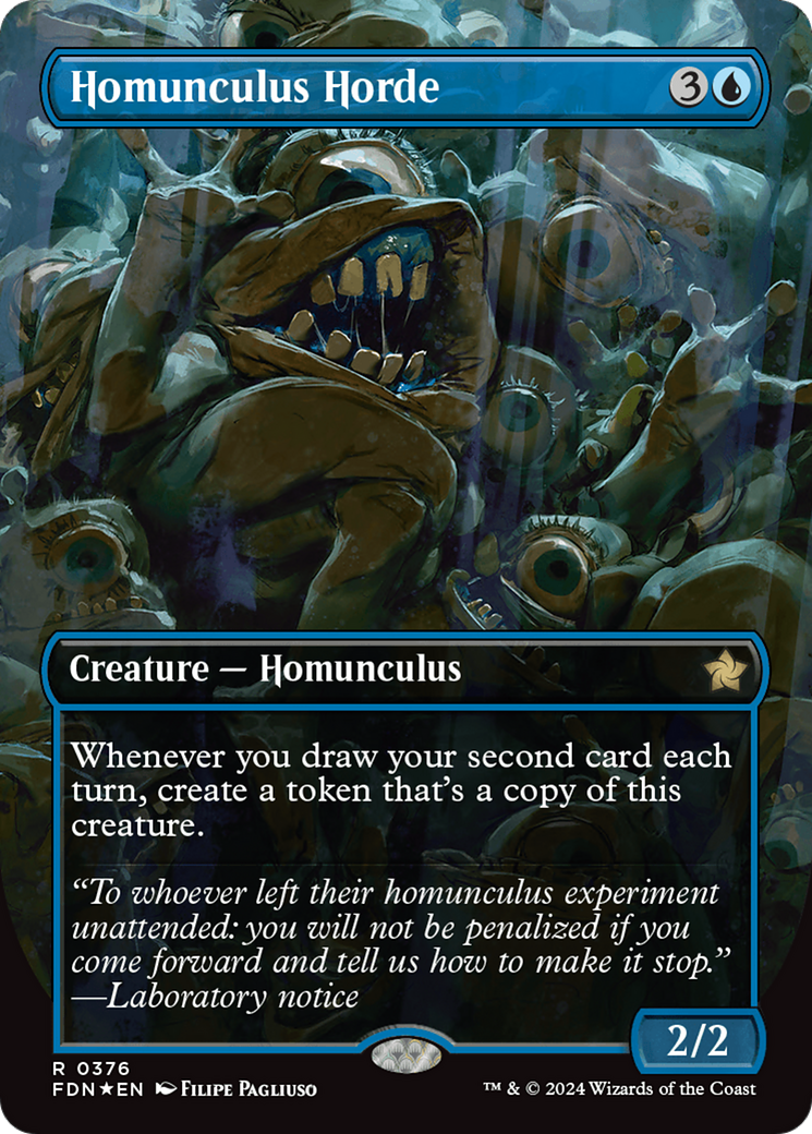 Homunculus Horde (Borderless) (Mana Foil) [Foundations] | Lots Moore NSW