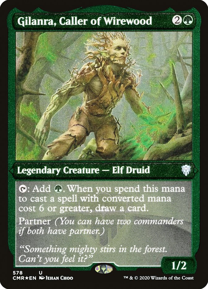 Gilanra, Caller of Wirewood (Etched) [Commander Legends] | Lots Moore NSW