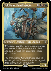 Sek'Kuar, Deathkeeper (Foil Etched) [Commander Masters] | Lots Moore NSW