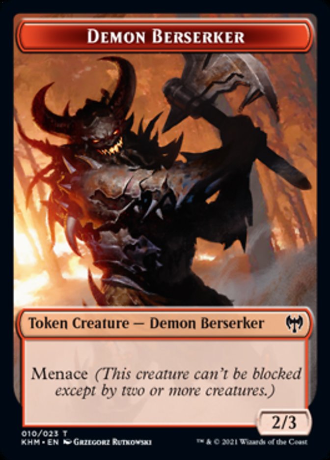 Demon Berserker Token [Kaldheim Tokens] | Lots Moore NSW