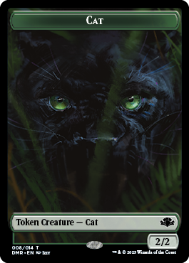 Zombie // Cat (008) Double-Sided Token [Dominaria Remastered Tokens] | Lots Moore NSW