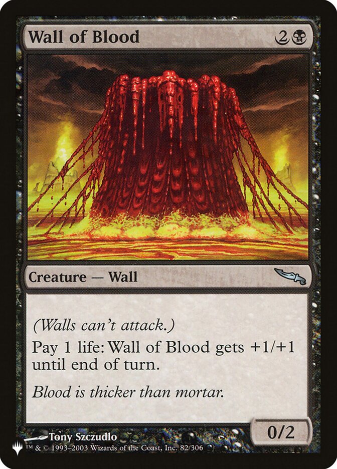 Wall of Blood [The List] | Lots Moore NSW