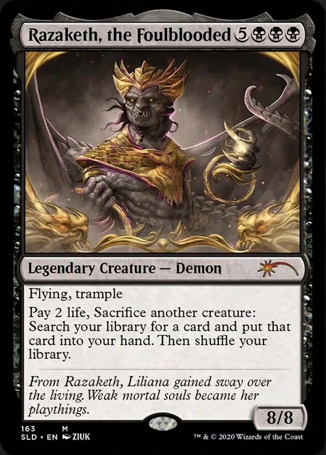 Razaketh, the Foulblooded (Foil Etched) [Secret Lair Drop Series] | Lots Moore NSW