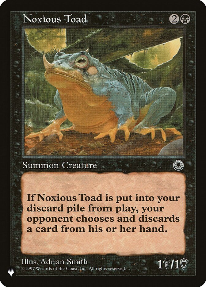 Noxious Toad [The List] | Lots Moore NSW