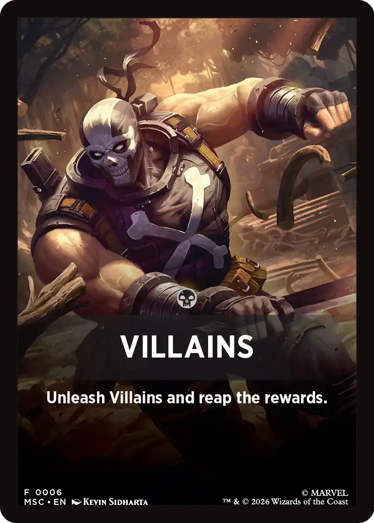 Villains Theme Card [Marvel Super Heroes Commander] | Lots Moore NSW