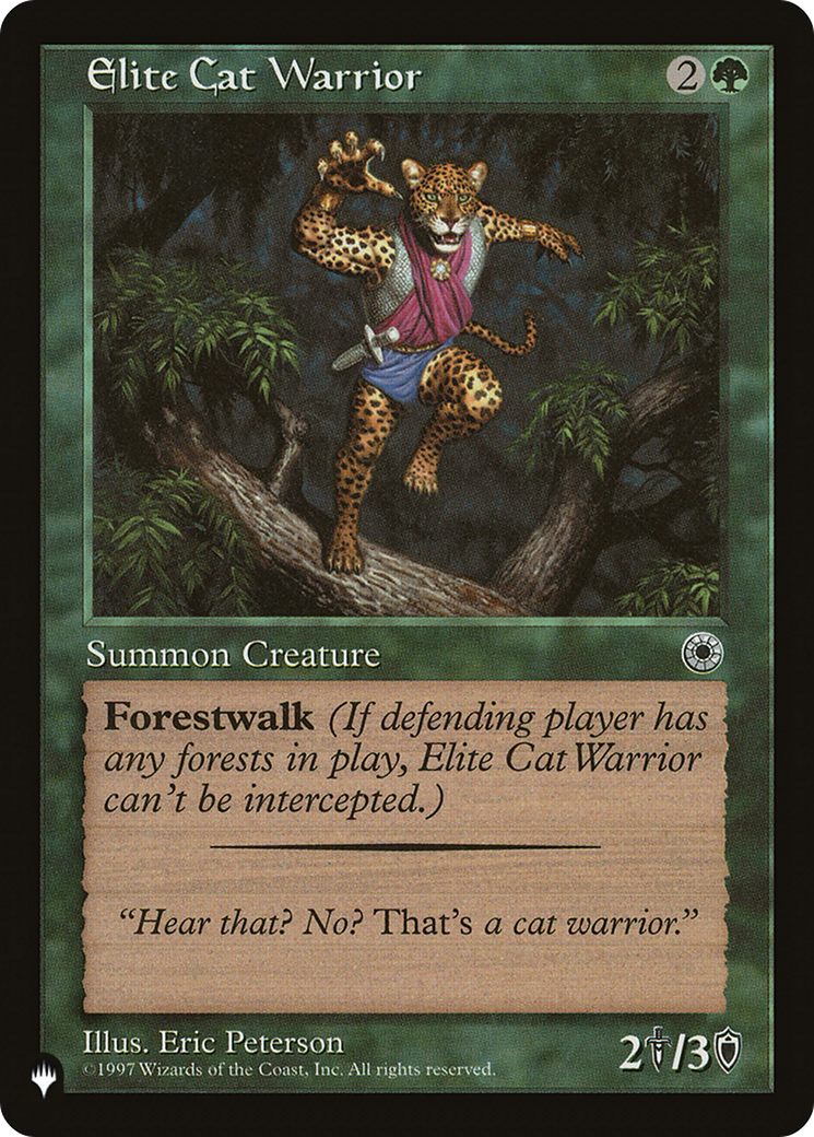 Elite Cat Warrior (Flavor Text) [The List Reprints] | Lots Moore NSW