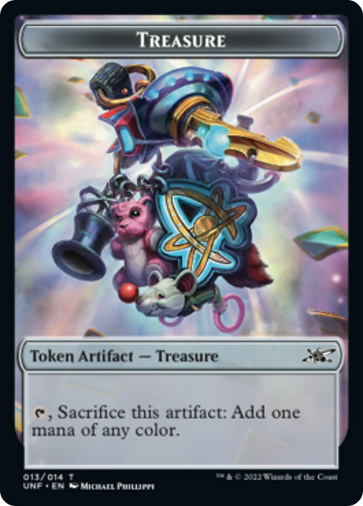 Squirrel // Treasure (013) Double-Sided Token [Unfinity Tokens] | Lots Moore NSW