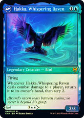 Alrund, God of the Cosmos // Hakka, Whispering Raven [Kaldheim Prerelease Promos] | Lots Moore NSW