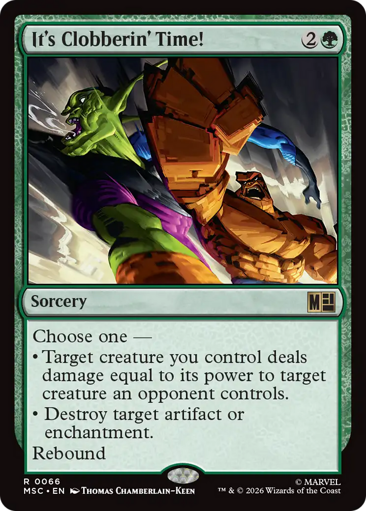 It's Clobberin' Time! (Surge Foil) [Marvel Super Heroes Commander] | Lots Moore NSW
