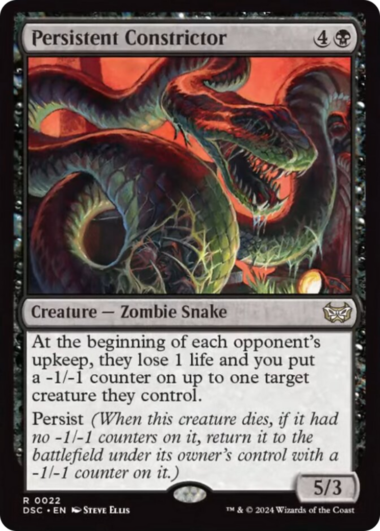 Persistent Constrictor [Duskmourn: House of Horror Commander] | Lots Moore NSW