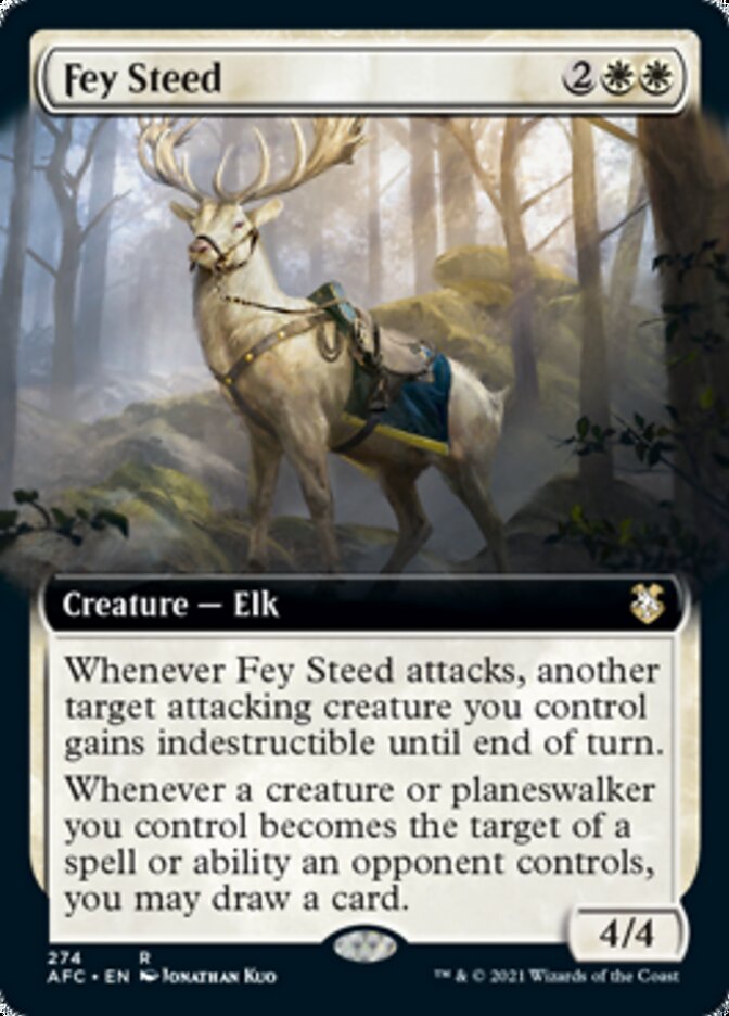 Fey Steed (Extended Art) [Dungeons & Dragons: Adventures in the Forgotten Realms Commander] | Lots Moore NSW