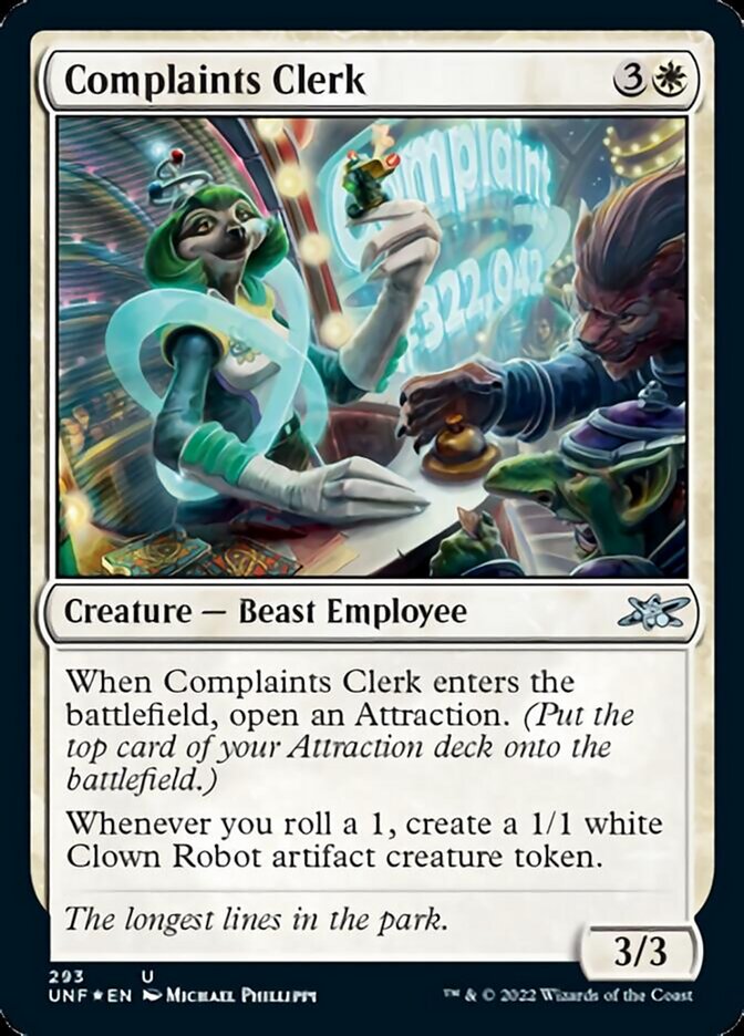 Complaints Clerk (Galaxy Foil) [Unfinity] | Lots Moore NSW