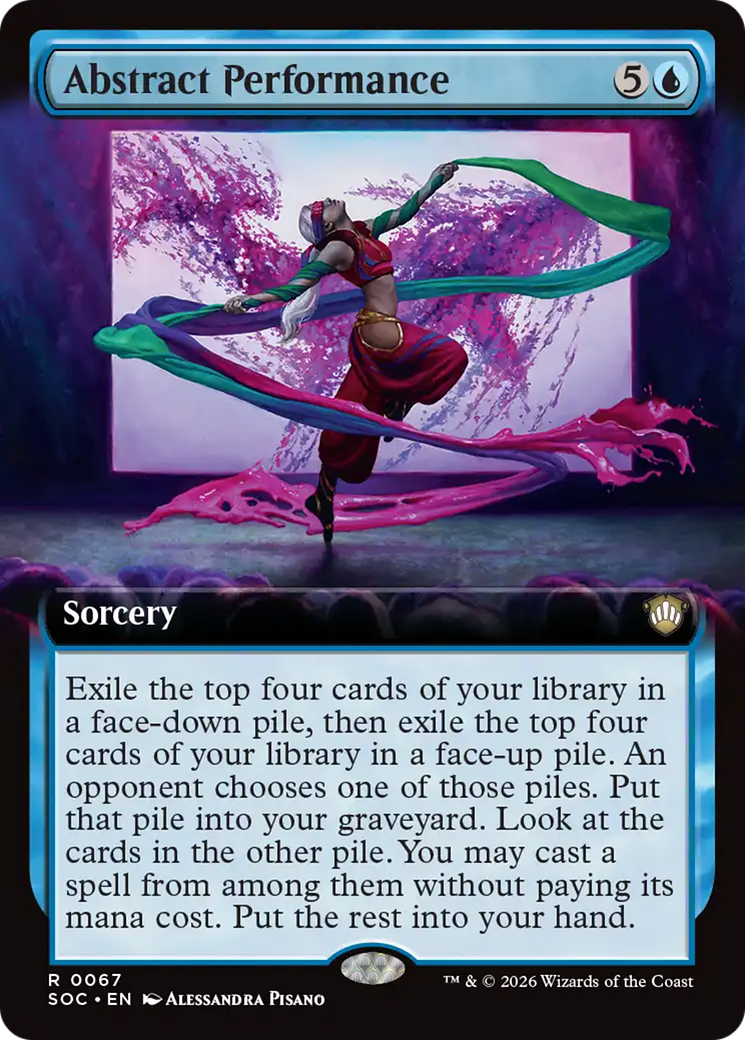 Abstract Performance (Extended Art) [Secrets of Strixhaven Commander] | Lots Moore NSW