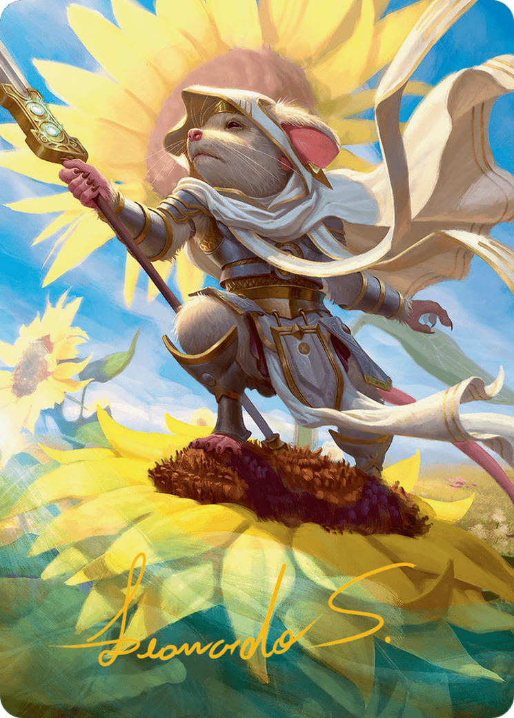 Elspeth, Sun's Champion Art Card (Gold-Stamped Signature) [Bloomburrow Art Series] | Lots Moore NSW