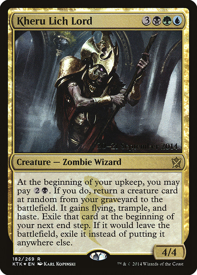 Kheru Lich Lord [Khans of Tarkir Prerelease Promos] | Lots Moore NSW