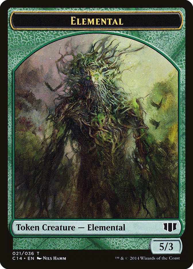 Elemental // Beast (019/036) Double-Sided Token [Commander 2014 Tokens] | Lots Moore NSW