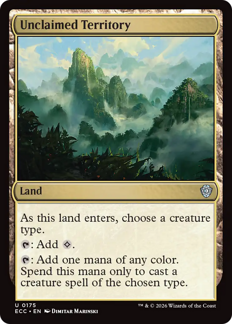 Unclaimed Territory [Lorwyn Eclipsed Commander] | Lots Moore NSW