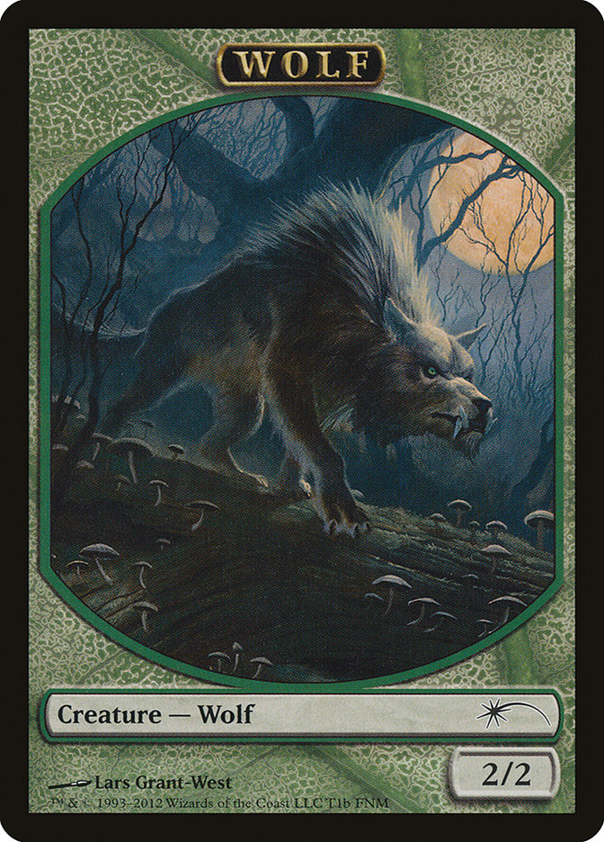 Human // Wolf Double-Sided Token [Friday Night Magic 2012] | Lots Moore NSW