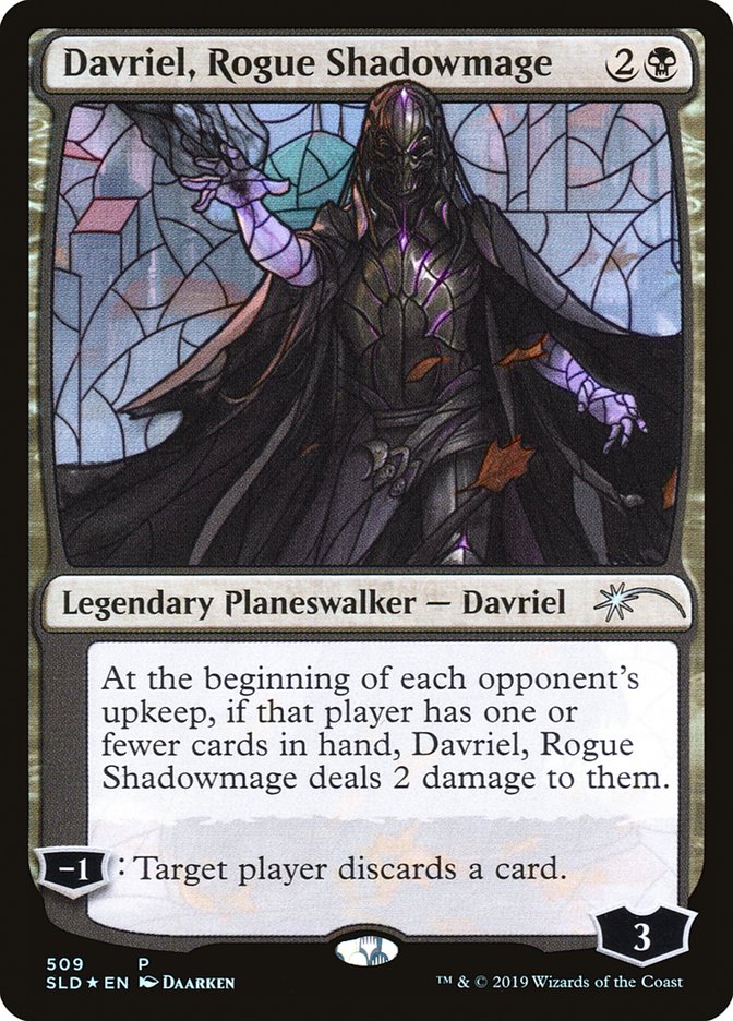 Davriel, Rogue Shadowmage (Stained Glass) [Secret Lair Drop Promos] | Lots Moore NSW