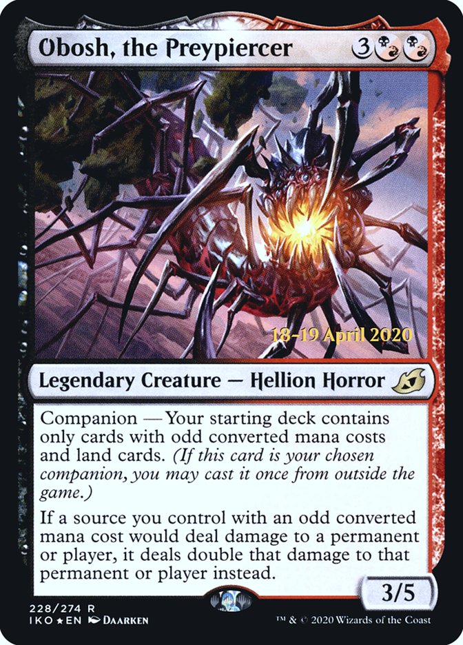 Obosh, the Preypiercer [Ikoria: Lair of Behemoths Prerelease Promos] | Lots Moore NSW