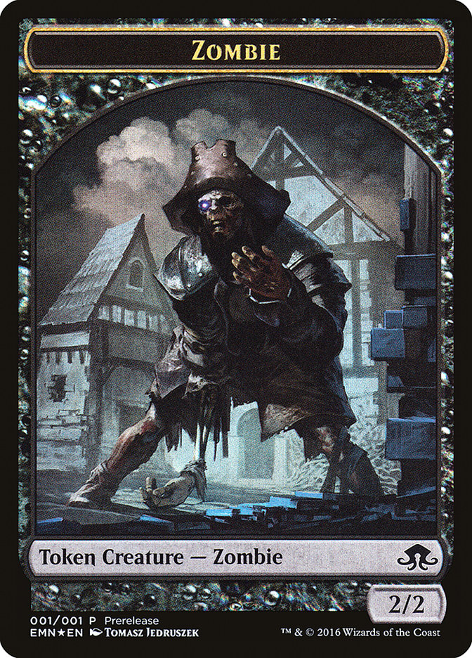 Zombie // Zombie Double-Sided Token [Eldritch Moon Prerelease Promos] | Lots Moore NSW