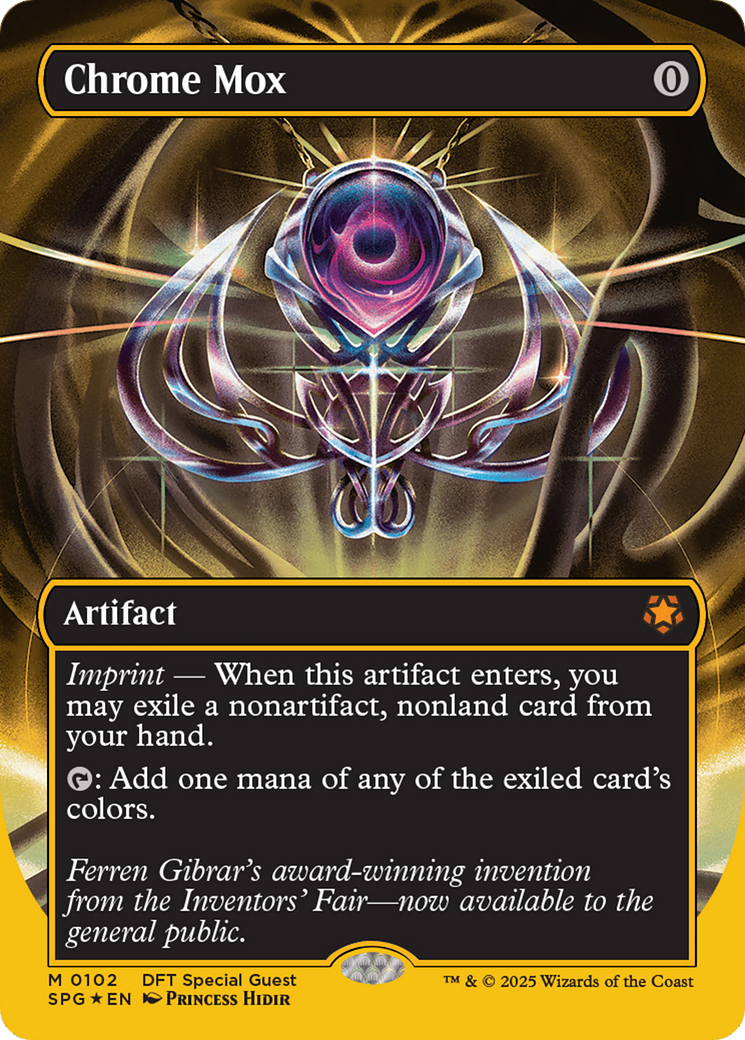 Chrome Mox (Borderless) (First-Place Foil) [Aetherdrift Special Guests] | Lots Moore NSW