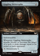 Giggling Skitterspike (Extended Art) [Duskmourn: House of Horror Commander] | Lots Moore NSW