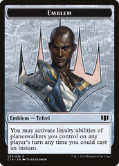 Teferi, Temporal Archmage Emblem // Zombie (011/036) Double-Sided Token [Commander 2014 Tokens] | Lots Moore NSW