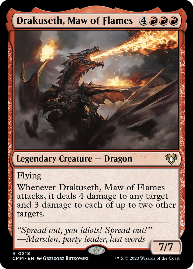 Drakuseth, Maw of Flames [Commander Masters] | Lots Moore NSW