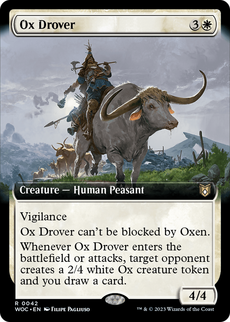Ox Drover (Extended Art) [Wilds of Eldraine Commander] | Lots Moore NSW