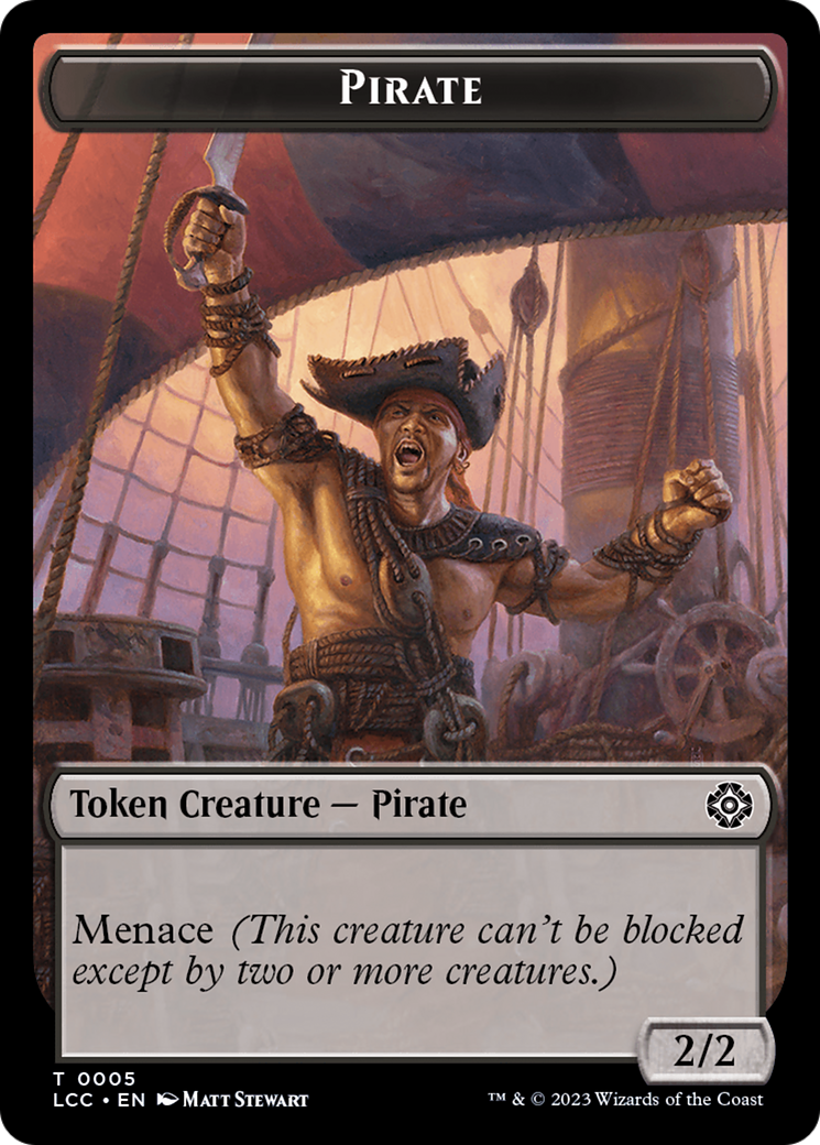 City's Blessing // Pirate (0005) Double-Sided Token [The Lost Caverns of Ixalan Commander Tokens] | Lots Moore NSW