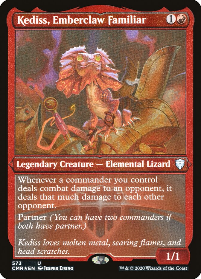 Kediss, Emberclaw Familiar (Etched) [Commander Legends] | Lots Moore NSW